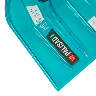 Лопата снеговая поликарбонат 340x385x1340мм алюминиевый черенок, luxe PALISAD фото 6