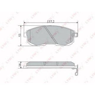 Колодки тормозные дисковые перед прав/лев LCV фото