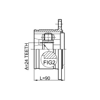 ШРУС внутренний FEBEST 0111-KZN165 фото 2