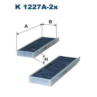 Фильтр салона FILTRON K 1227A-2X фото