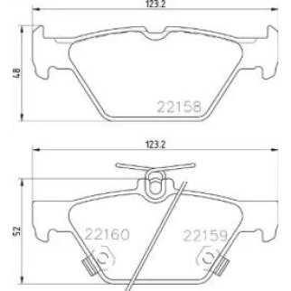Колодки тормозные задние к-кт Brembo P 78 026 фото
