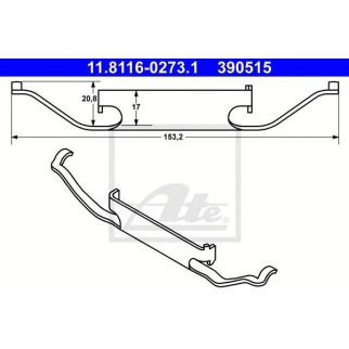 Пружина переднего суппорта ATE 11.8116-0273.1 фото
