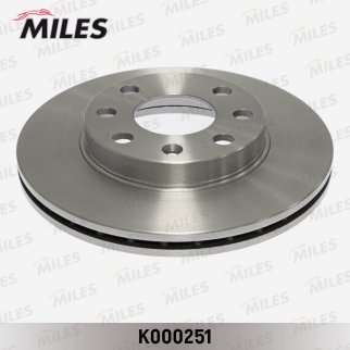 Диск тормозной передний вентилируемый MILES K000251 фото