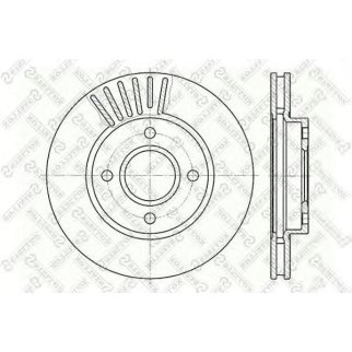 Диск тормозной Stellox 6020-2533V-SX фото
