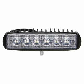 Фара светодиодная прямоугольная, 6 LED направленный свет, 18W (157х42х40) 12/24V (ALED004) фото 2