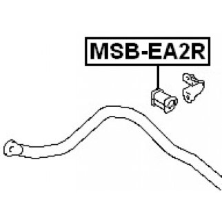 Втулка (сайлентблок) заднего стабилизатора FEBEST MSB-EA2R фото 2 Втулка (сайлентблок) заднего стабилизатора FEBEST MSB-EA2R фото 2