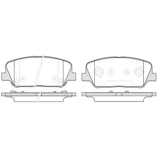 Колодки тормозные передние к-кт REMSA 1398.12 фото