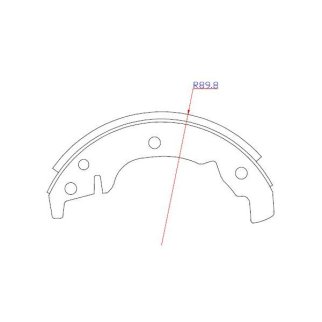 Колодки торм. для а/м ЗАЗ 1102 барабан. 180x31 (GF 202) фото