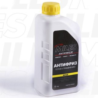 Антифриз G12/G12+ MILES готовый 1кг (жёлтый) фото
