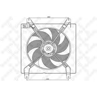 29-99254-SX_вентилятор охлаждения! основной конд Daewoo Lacetti 1.5 04> фото