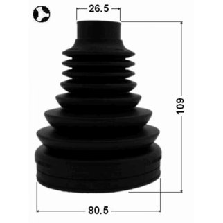 Пыльник ШРУСа (к-кт) FEBEST 1715-Q5LHT фото 2 Пыльник ШРУСа (к-кт) FEBEST 1715-Q5LHT фото 2