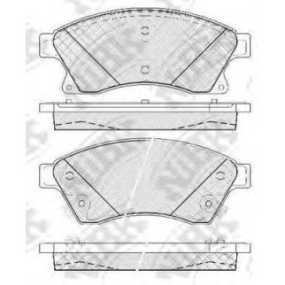 Колодки тормозные передние к-кт NiBK PN0391 фото