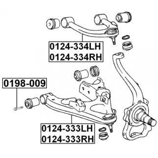 Рычаг передний левый FEBEST 0124-334LH фото 2