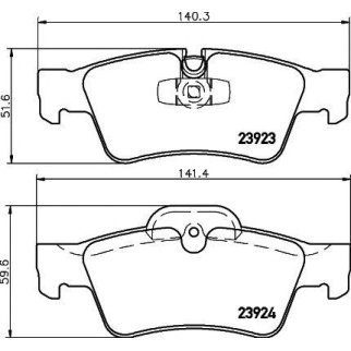Колодки тормозные задние дисковые к-кт TEXTAR 2392301 фото