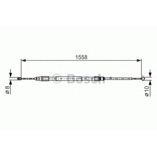 Трос стояночного тормоза BOSCH 1 987 482 368 фото