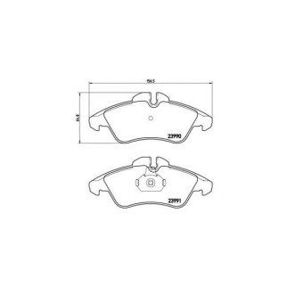 Колодки тормозные передние к-кт brembo P 50 080 фото