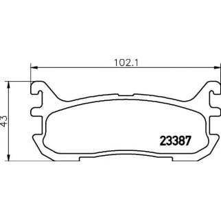 Колодки тормозные задние дисковые к-кт MINTEX MDB1893 фото