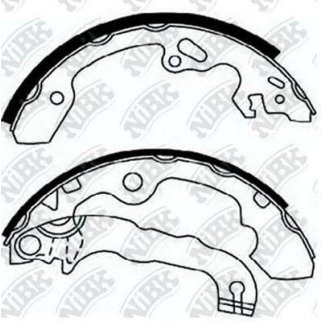 Колодки барабанные к-кт NiBK FN0558 фото