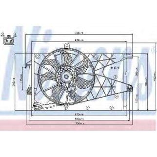 Вентилятор радиатора Nissens 85199 фото
