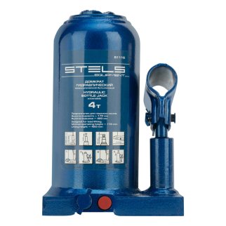 Домкрат бутылочный 4т гидравлический телескопический 170-420мм STELS фото 3