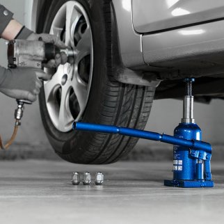 Домкрат бутылочный 4т гидравлический телескопический 170-420мм STELS фото 12