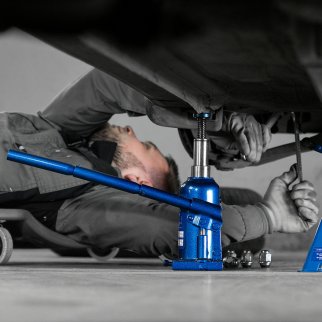 Домкрат бутылочный 4т гидравлический телескопический 170-420мм STELS фото 1