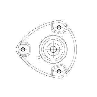 SA 0888_опора амортизатора переднего правого! без подш. KIA Rio 05> фото 3