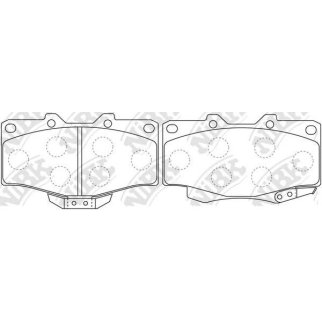 Колодки тормозные передние к-кт NiBK PN1387 фото