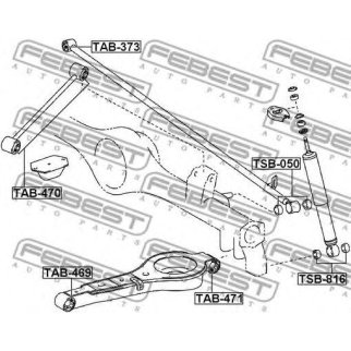 Сайлентблок рычага FEBEST TAB-470 фото