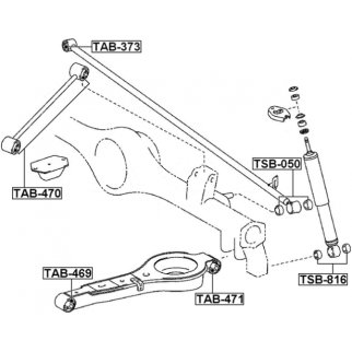 Сайлентблок рычага FEBEST TAB-470 фото 2