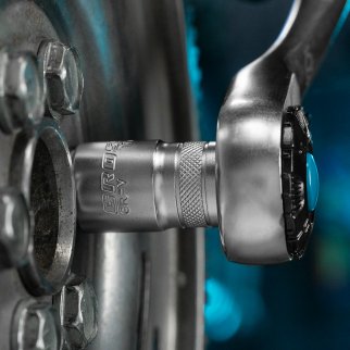 Набор торцевых головок ,трещетка 120 зубьев 12 предметов 1/2 // Gross фото 14