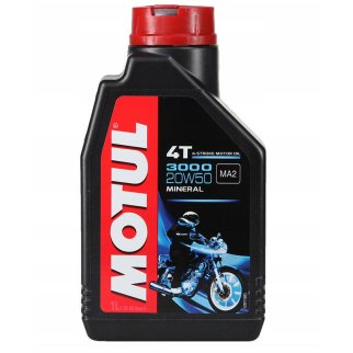 Масло моторное 3000 4T 20W50 синт.1л MOTUL фото