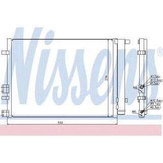 Радиатор кондиционера Nissens 940221 фото
