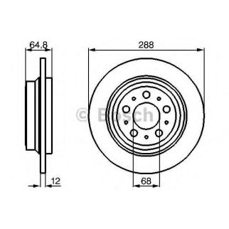 Диск тормозной задний BOSCH 0 986 478 495 фото