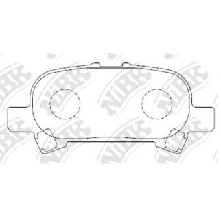 Колодки тормозные передние к-кт NiBK PN0427 фото