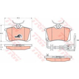 Колодки SEAT IBIZA IV (6L1) 1.4 16V [2002/02-2009/11], фото