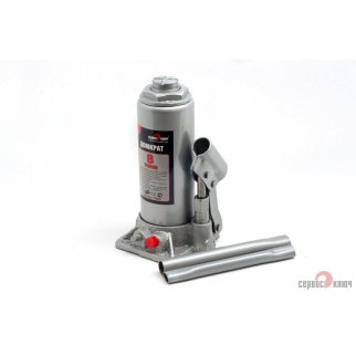 Домкрат бутылочный 8т гидравлический высота 230-456 СЕРВИС КЛЮЧ фото