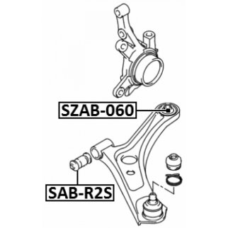 Сайлентблок FEBEST SZAB-060 фото 2
