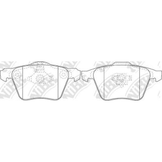 PN0352-NIBK_колодки дисковые передние! Audi A8 3.0-4.0DT 02> Disc 360x34 фото