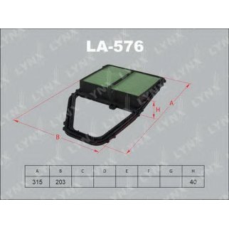 Фильтр воздушный LYNXauto LA576 фото