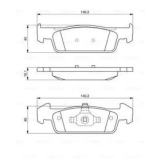 Колодки тормозные передние к-кт BOSCH 0 986 494 697 фото
