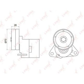 Натяжитель ремня LYNXauto PT-3031 фото