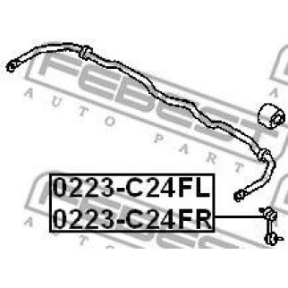 Стойка переднего стабилизатора FEBEST 0223-C24FR фото