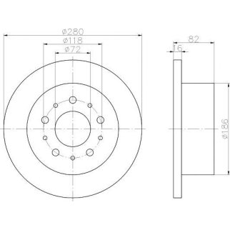 Диск тормозной задний TEXTAR 92116103 фото