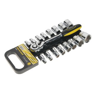 Набор торцевых головок с трещоткой 1/2" 17пр 8-30мм ЭВРИКА фото 1