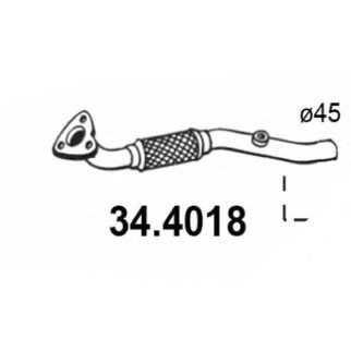 Глушитель передний ASSO 34.4018 фото