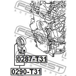 Ролик-натяжитель FEBEST 0287-T31 фото