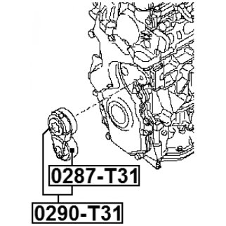 Ролик-натяжитель FEBEST 0287-T31 фото 2