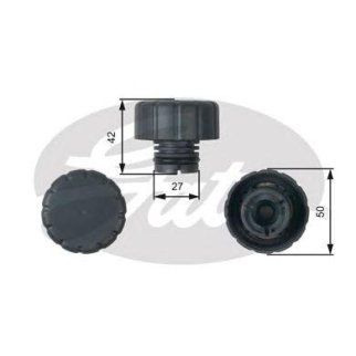 Крышка расширительного бачка GATES RC244 фото