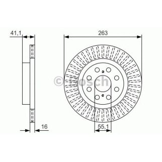 Диск тормозной BOSCH 0 986 479 T57 фото